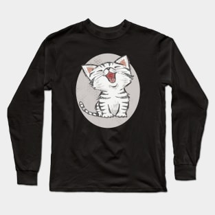 cut cat t-shirt Long Sleeve T-Shirt